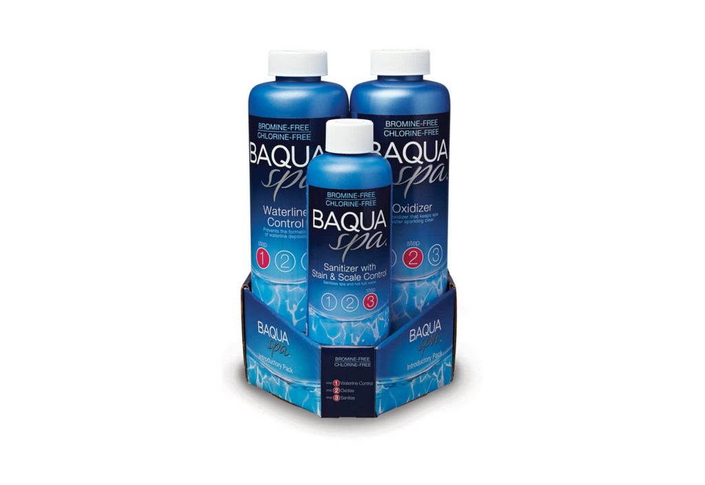 Baqua Spa 3-Part Introductory Pack – Bromine/Chlorine-Free Hot Tub & Spa Chemical Kit
